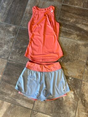 ASICS Tennis Skirt & Tank Outfit